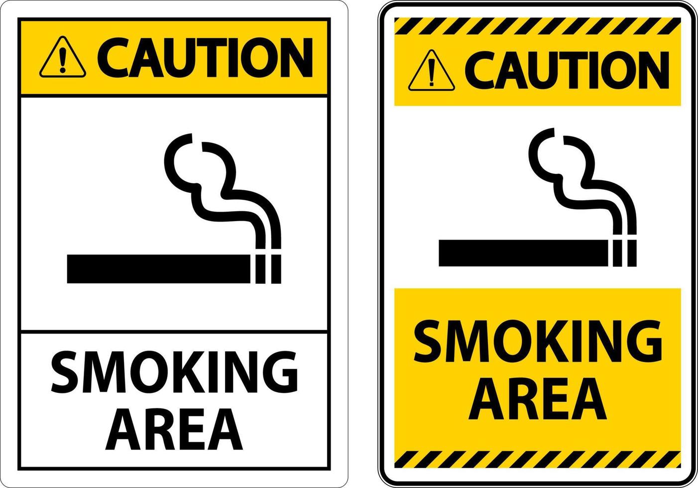 Zeichen zeigen erlaubt Rauchen Bereich Flecken auf Weiß Hintergrund vektor