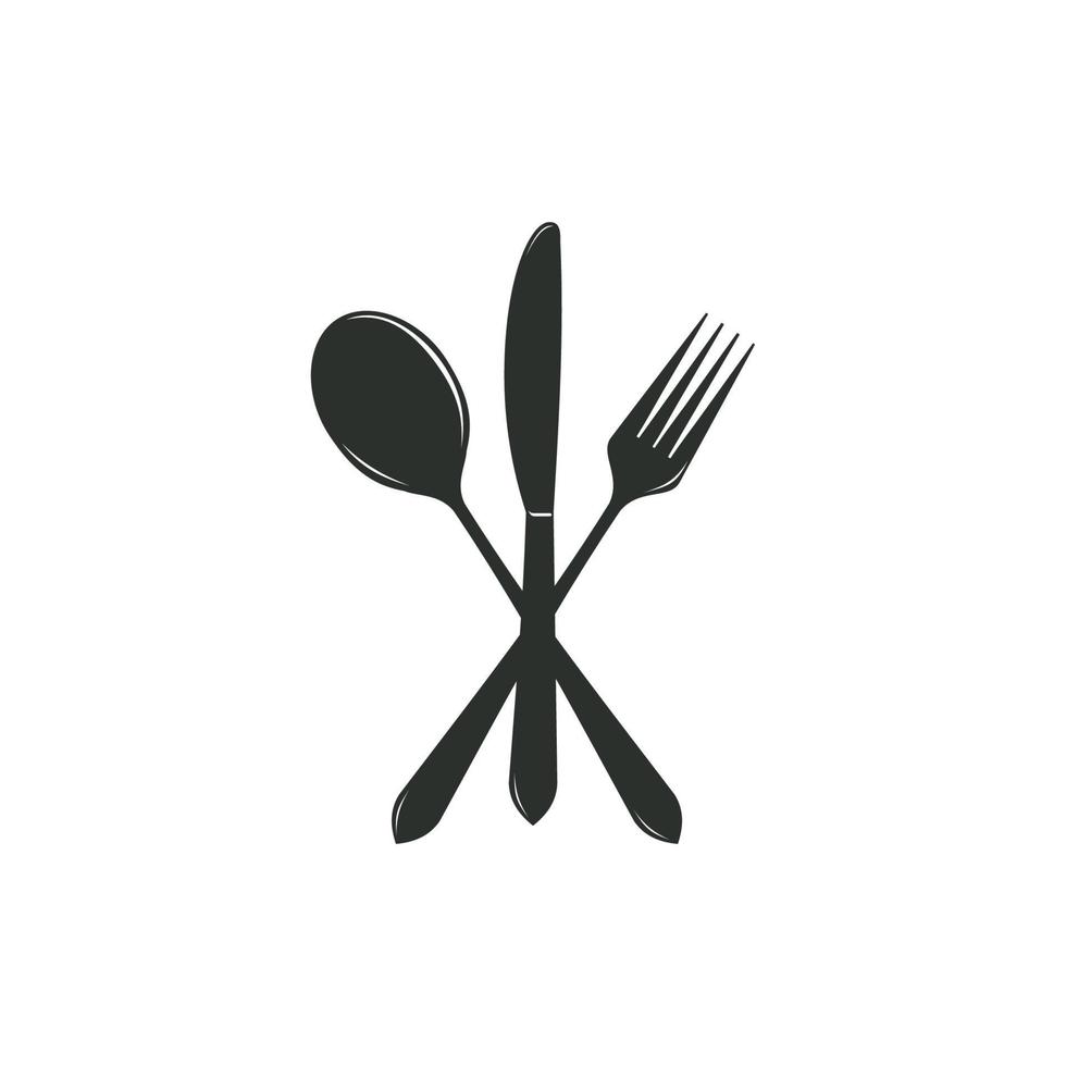 enkel bestick ikon isolerat från kök samling. bestick ikoner trendig och modern bestick symboler vektor