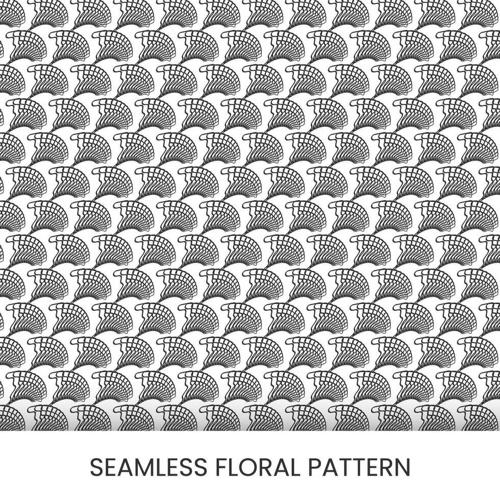 nahtlos Blumen- Muster Hintergrund mit Linie Bildung vektor