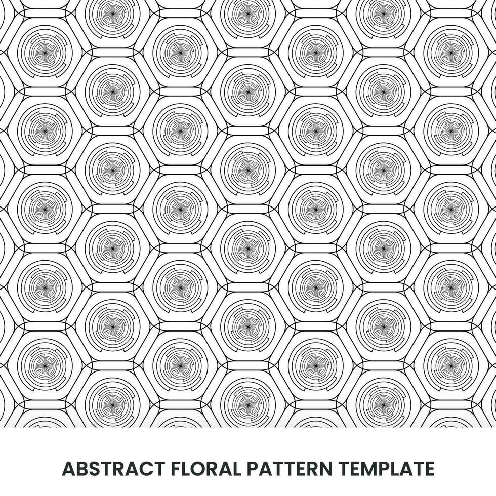 abstrakt blommig mönster mall vektor