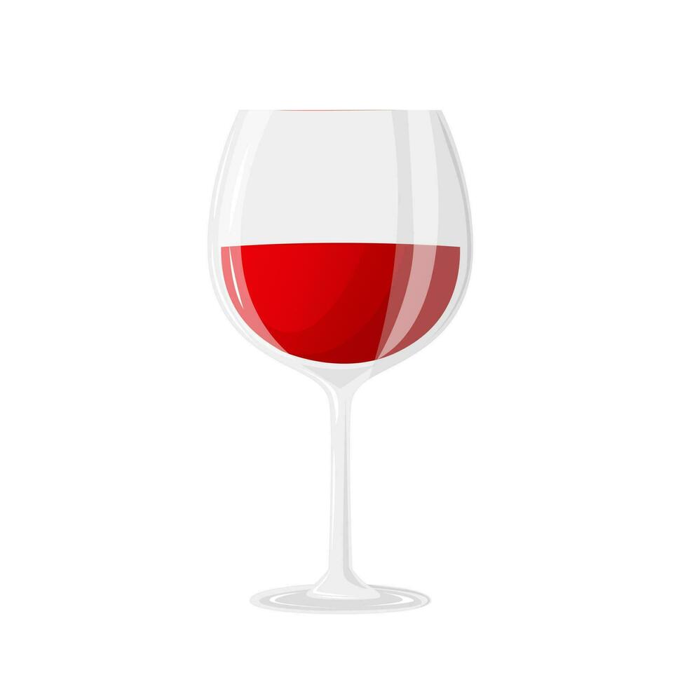 Glas von Wein. National Wein Tag. alkoholisch trinken. können Sein benutzt wie Einladung Banner zum Wein Party oder wie Speisekarte Startseite zum Wein Bar. Vektor Illustration