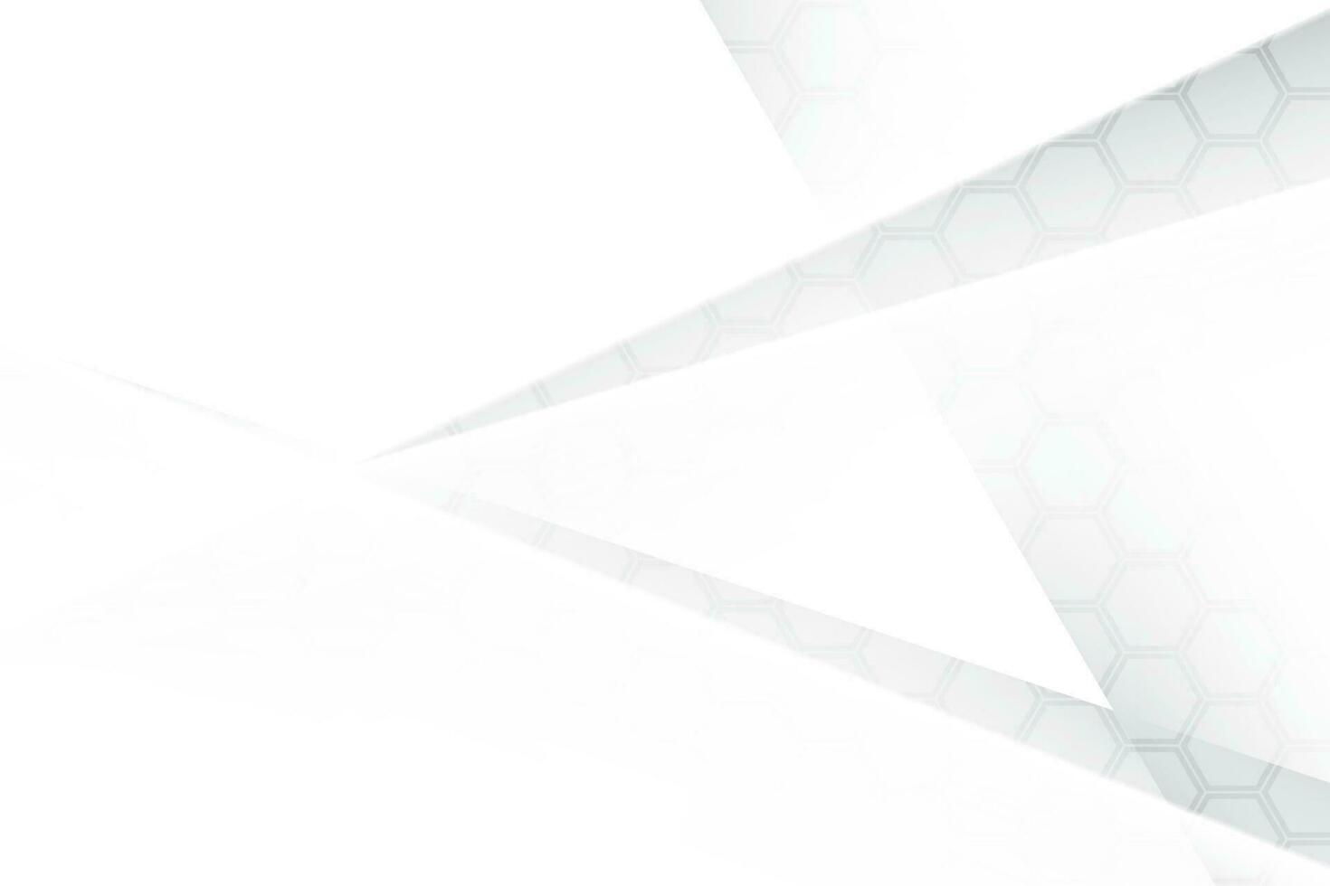 abstrakt vit och grå Färg, modern design bakgrund med geometrisk form och hexagonal mönster. vektor illustration.