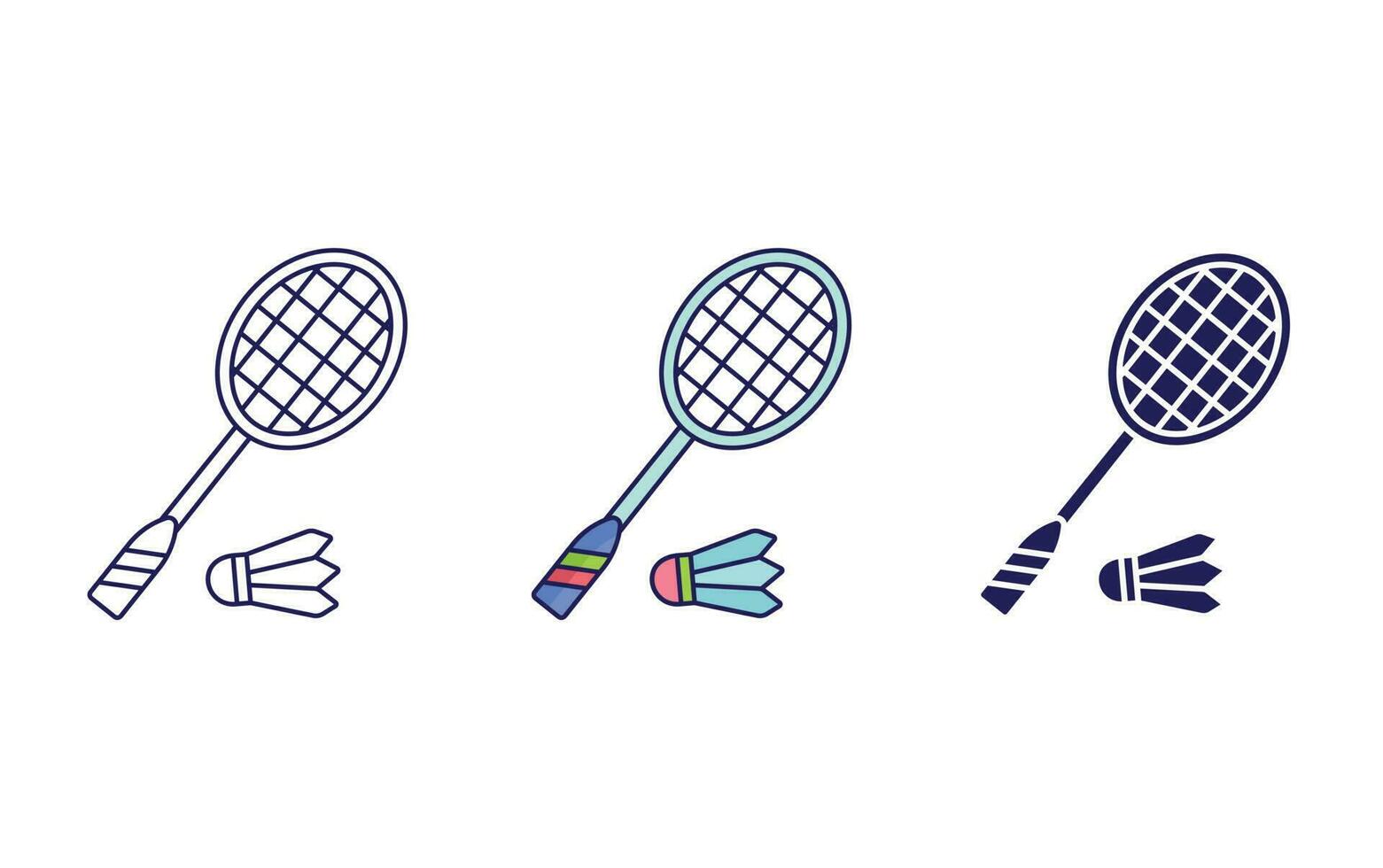 badminton vektor ikon