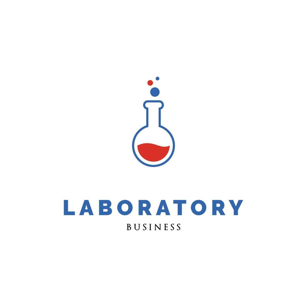 laboratorium ikon logotyp design mall vektor