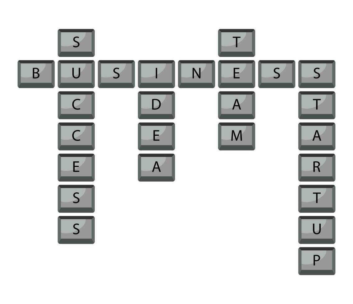 Taste stratup Idee Erfolg Mannschaft Geschäft Tastatur vektor