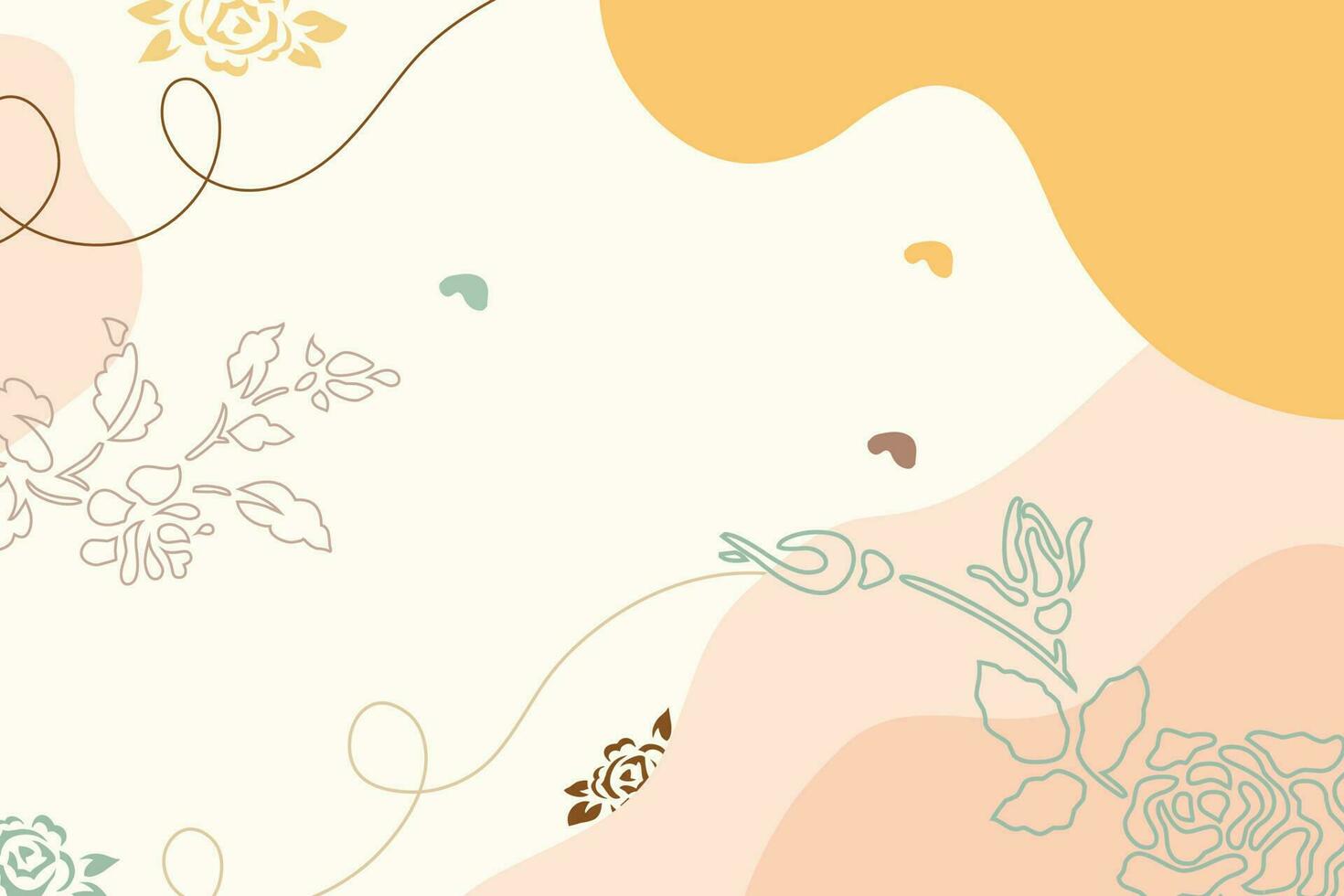 Hintergrund mit Blume und Linie Kunst Vektor Datei