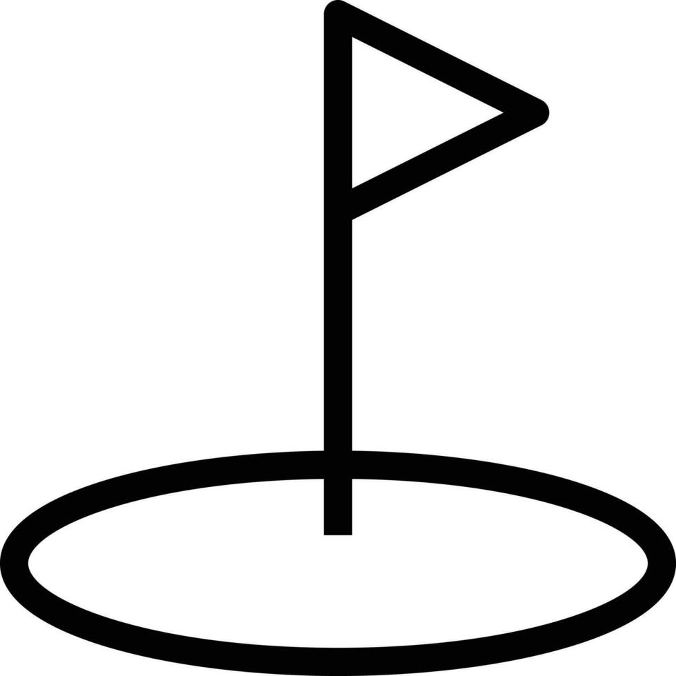 Golf-Vektor-Illustration auf einem Hintergrund. hochwertige Symbole. Vektor-Icons für Konzept und Grafikdesign. vektor