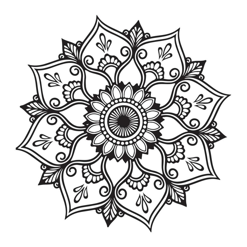 mandala konstdesign vektor