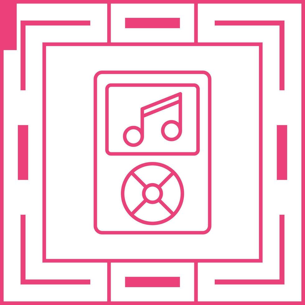 Musik-Player-Vektorsymbol vektor