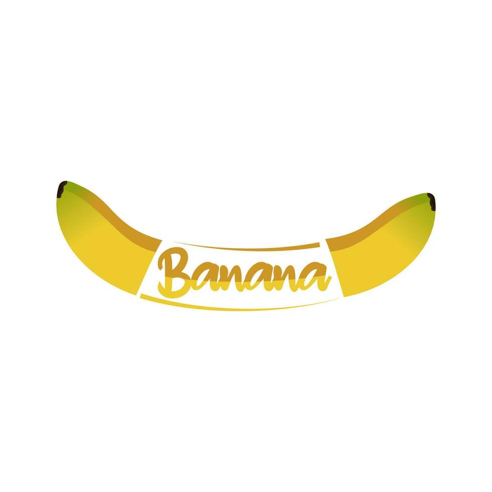 unik banan logotyp vektor. banan frukt logotyper vektor