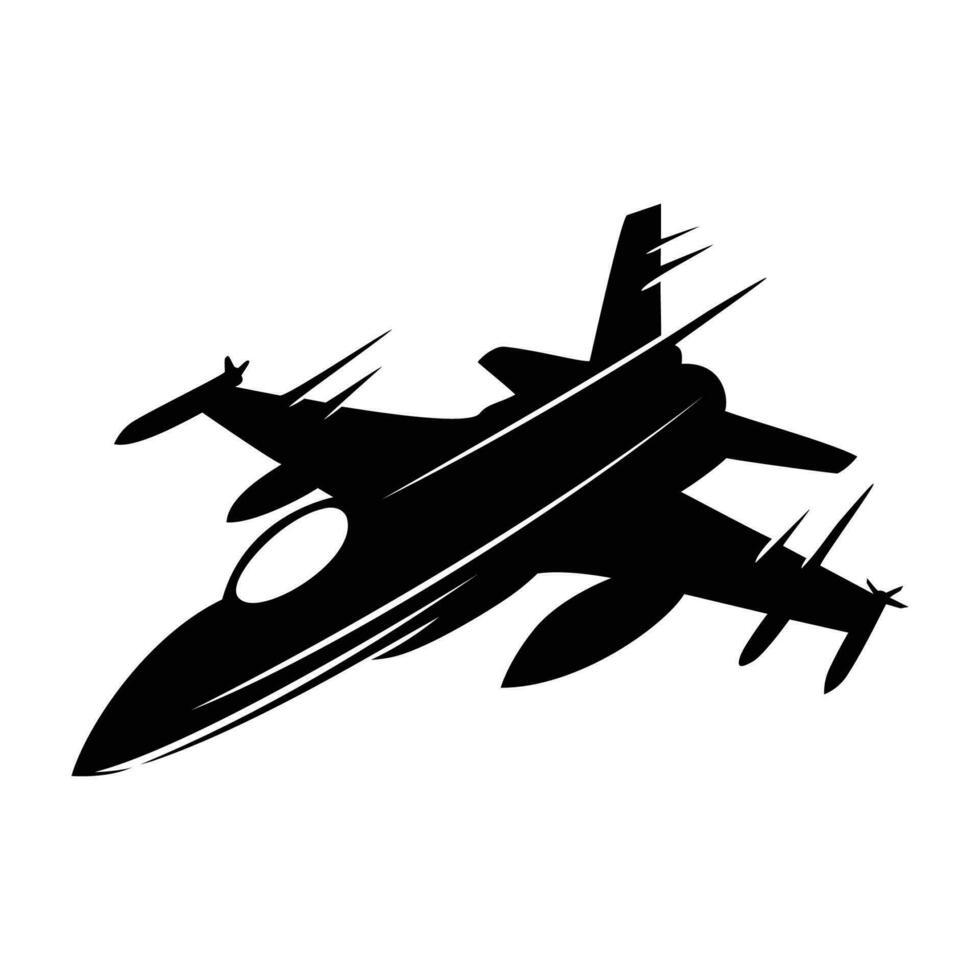 Jet Flugzeug Silhouette Design. schnell Flugzeug Zeichen und Symbol. vektor