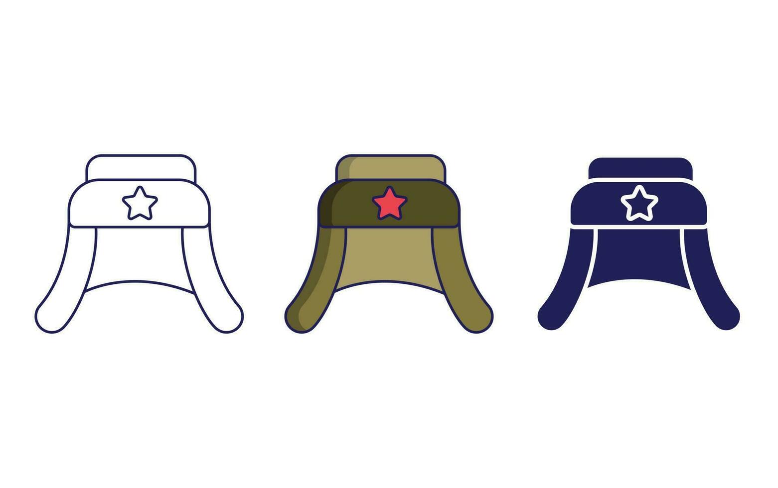 ushanka vektor ikon