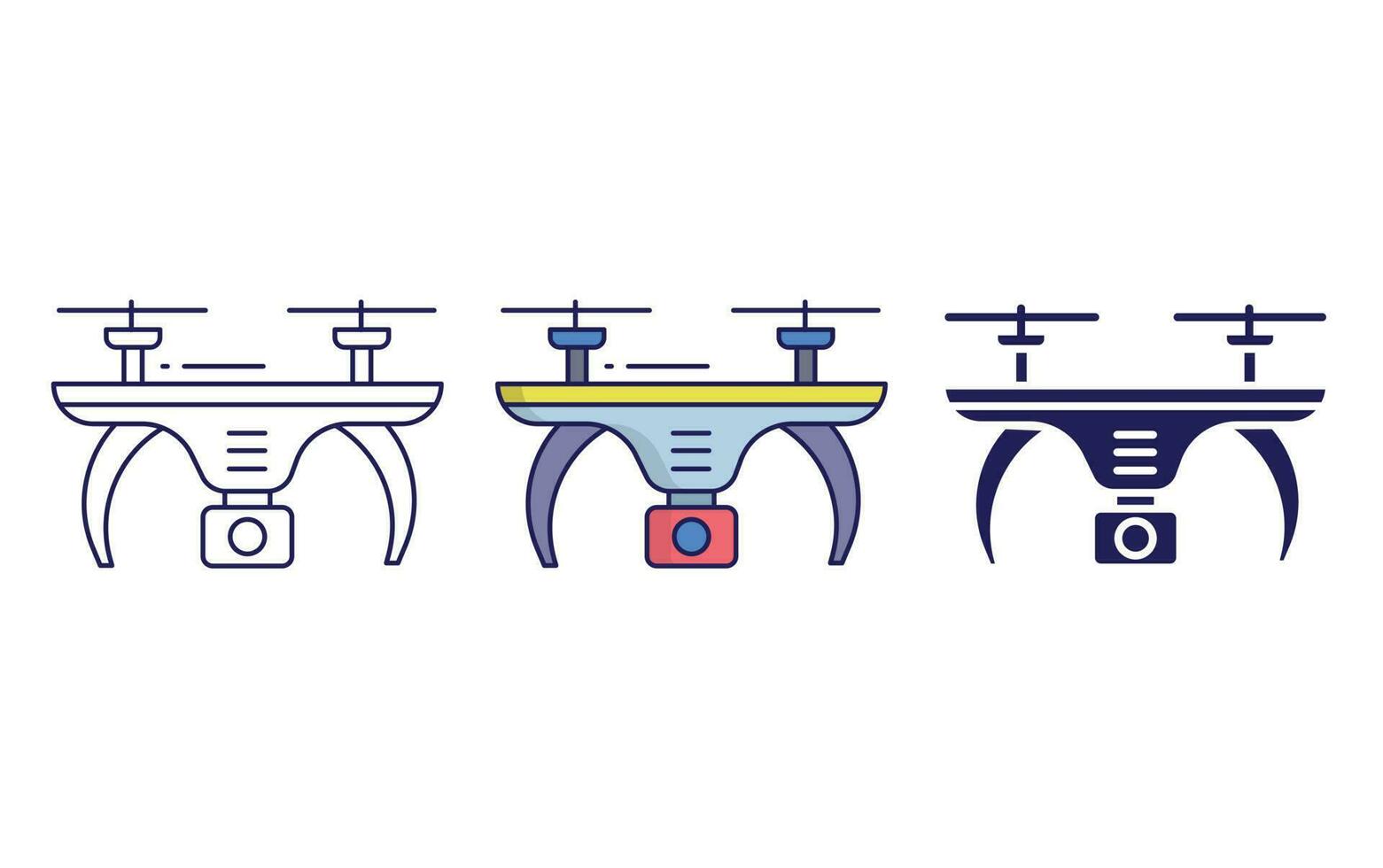 Symbol für Drohnenvektor vektor