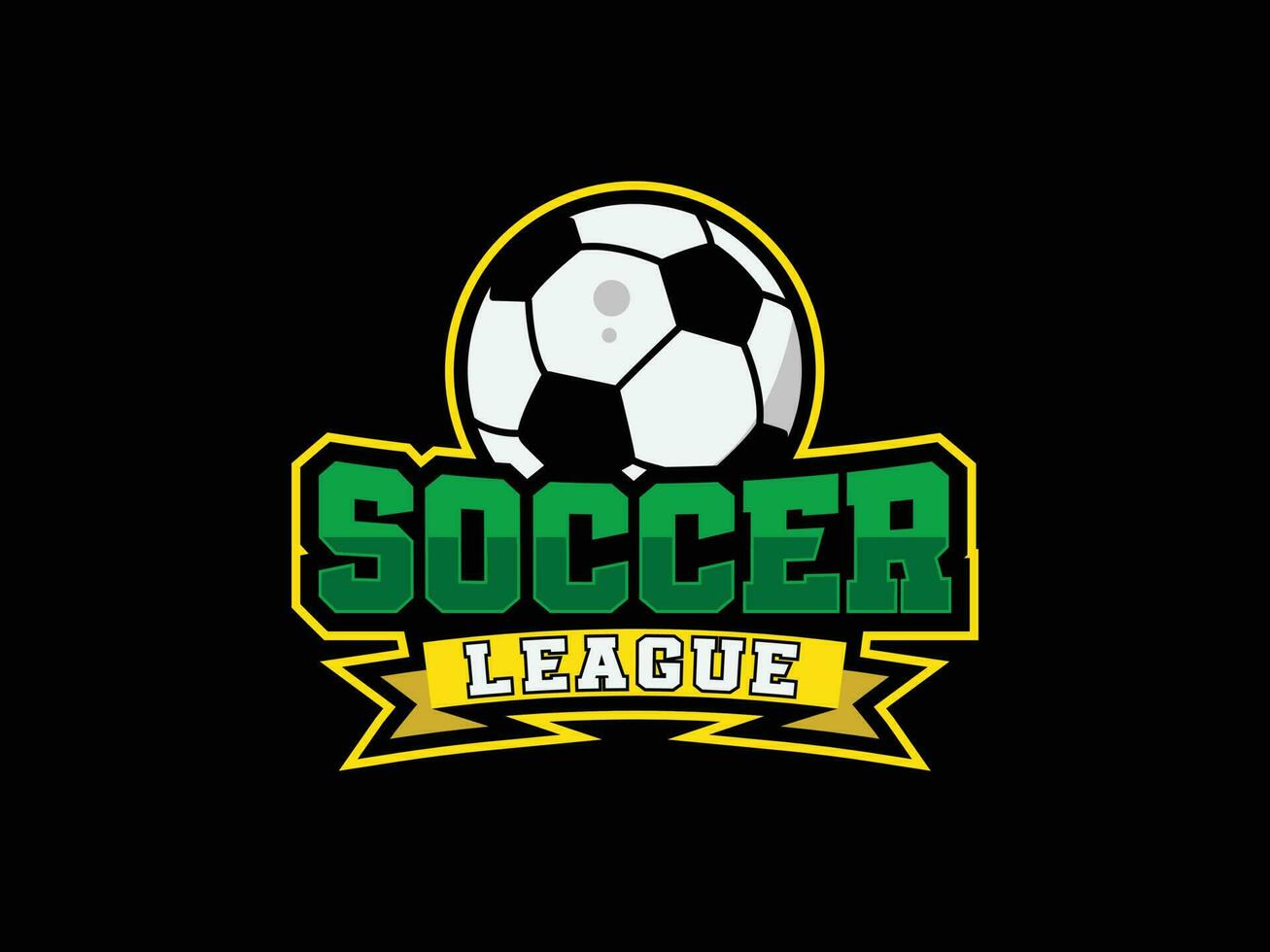 vektor fotboll klubb logotyp, emblem och fotboll liga