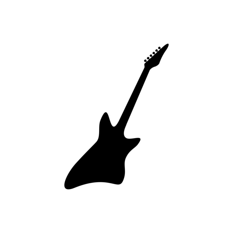 elektrisch Gitarre Symbol Vektor. akustisch Illustration unterzeichnen. Audio- Symbol. Musik- Logo. vektor