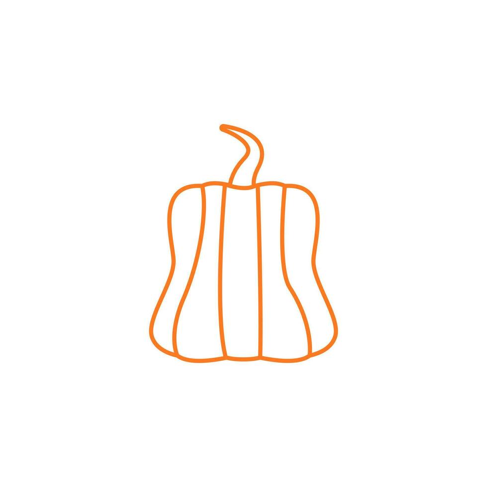 Kürbis Symbol Vektor. Halloween Illustration unterzeichnen. Zucchini Symbol oder Logo. vektor