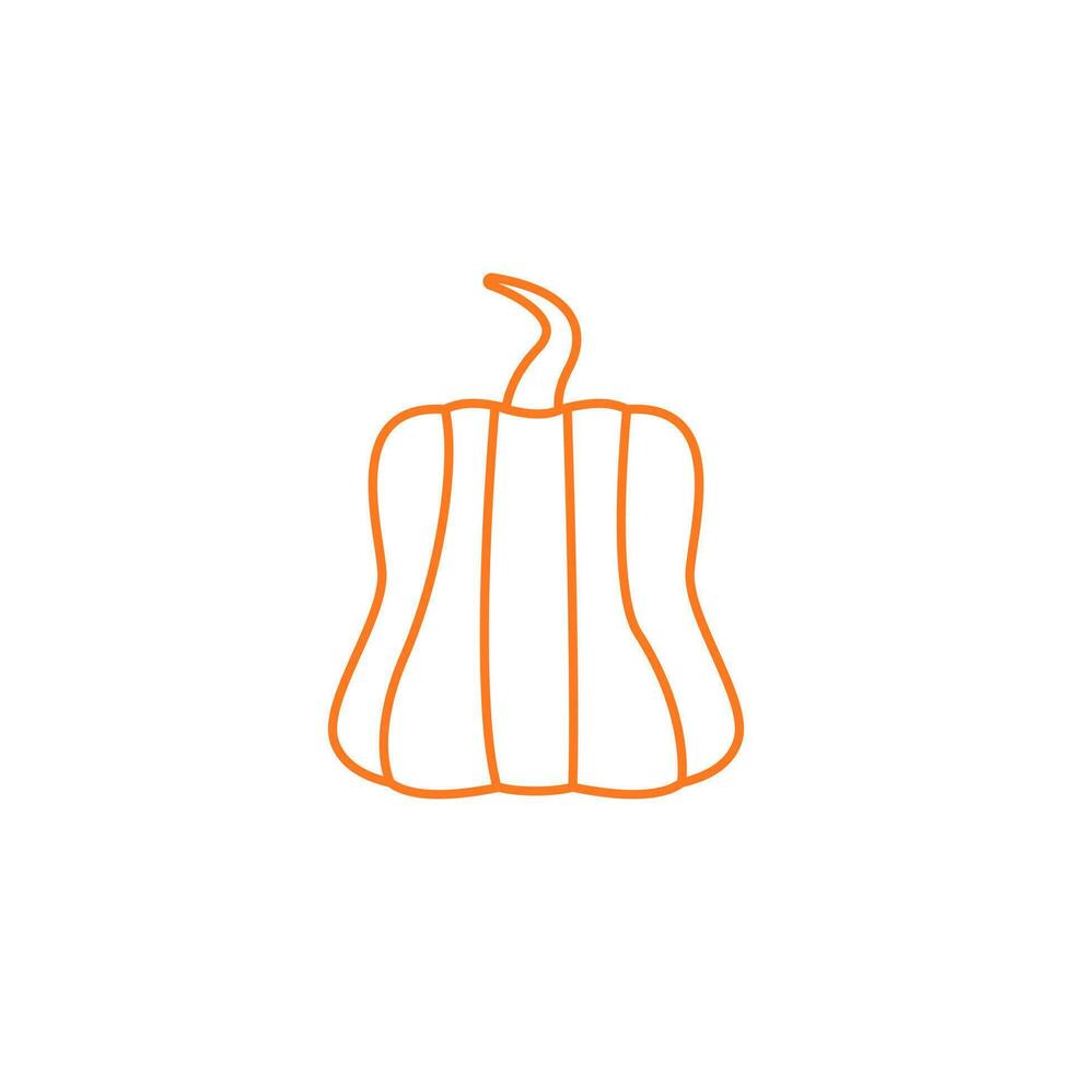 pumpa ikon vektor. halloween illustration tecken. zucchini symbol eller logotyp. vektor