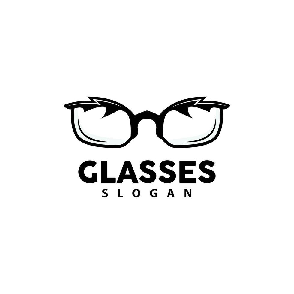 glasögon logotyp, optisk mode vektor, ikon illustration mall enkel design vektor