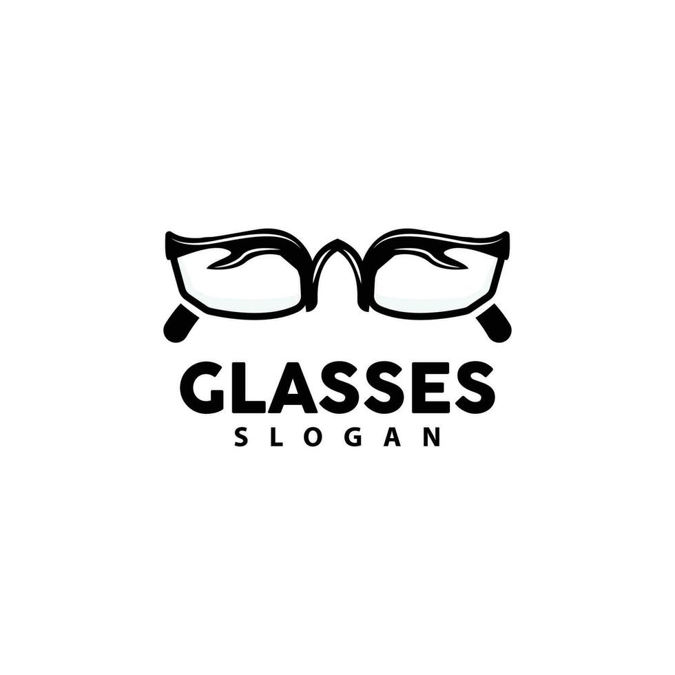 glasögon logotyp, optisk mode vektor, ikon illustration mall enkel design vektor