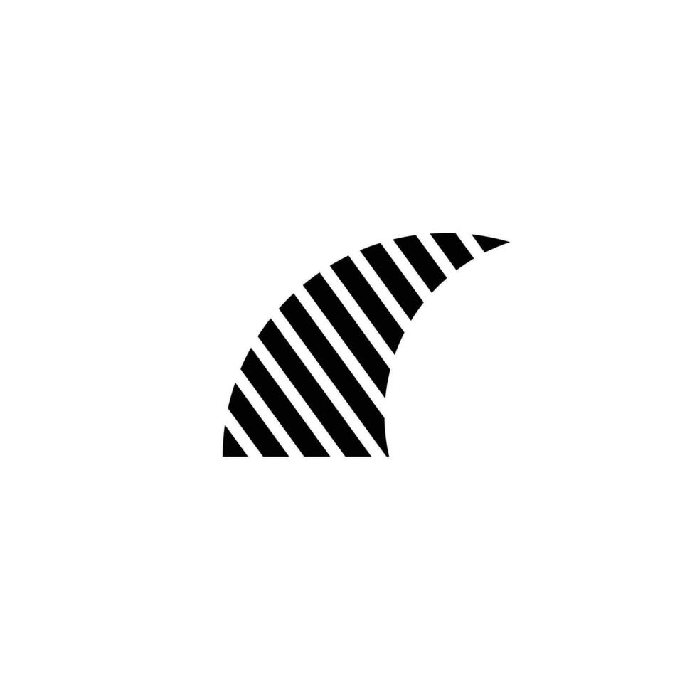 Flosse Logo Hai Emblem Welle vektor