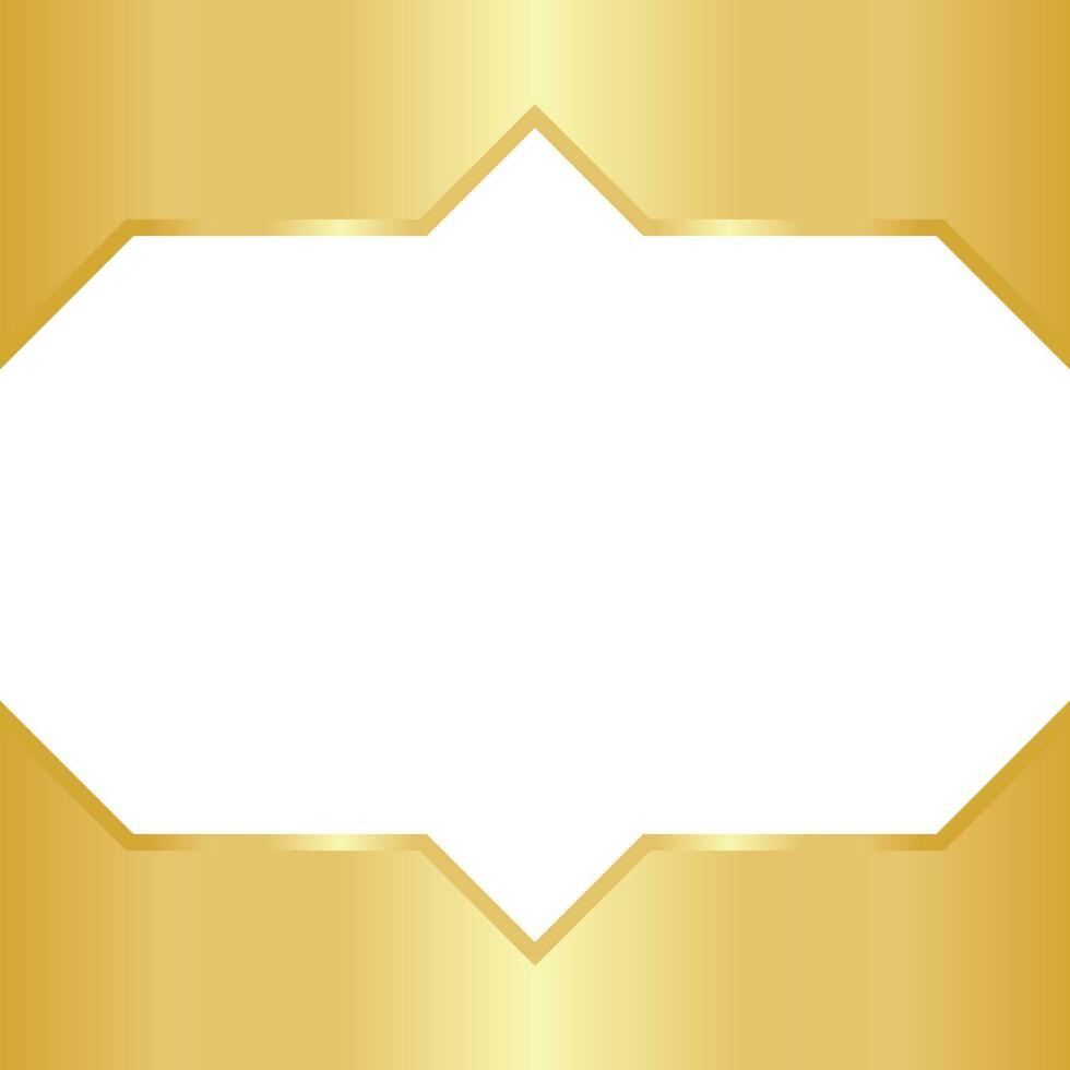 golden Hexagon Vorlage Design vektor