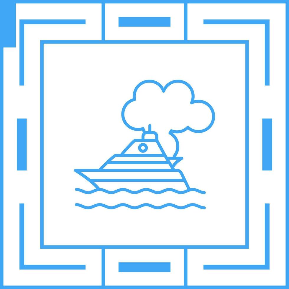Vektorsymbol für Schiffsverschmutzung vektor