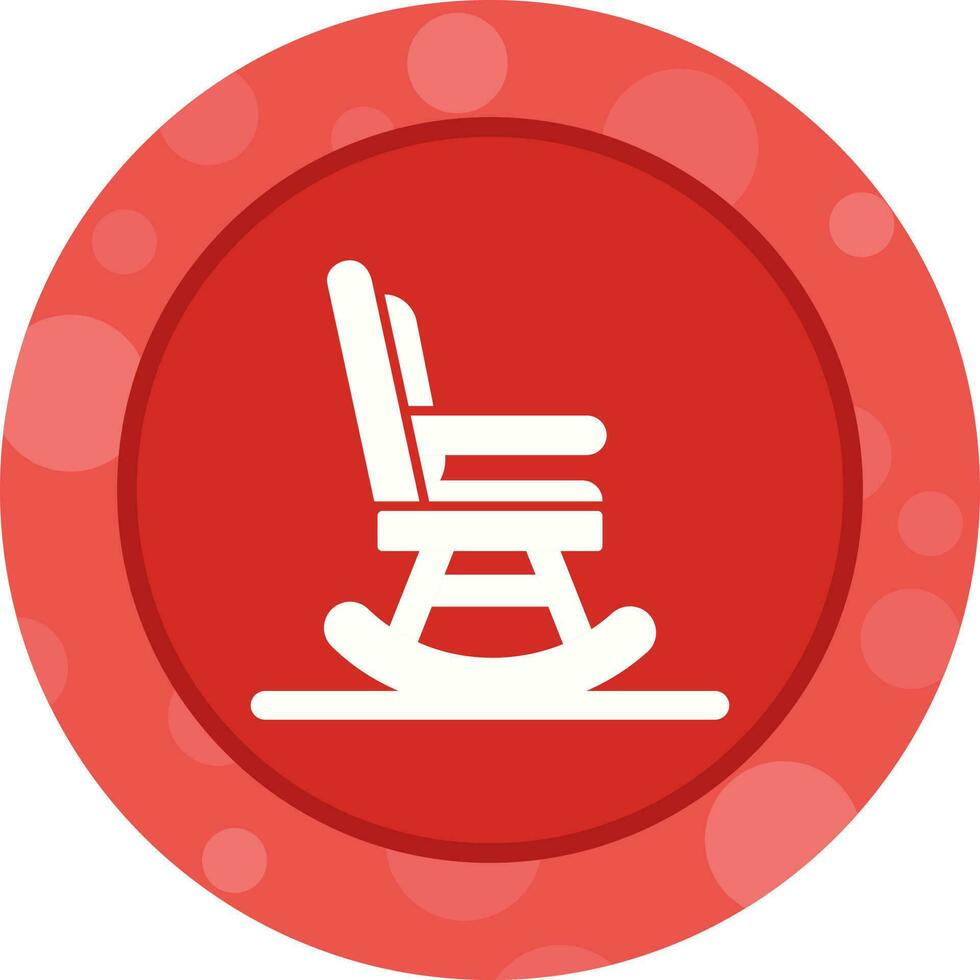 gungande stol vektor ikon