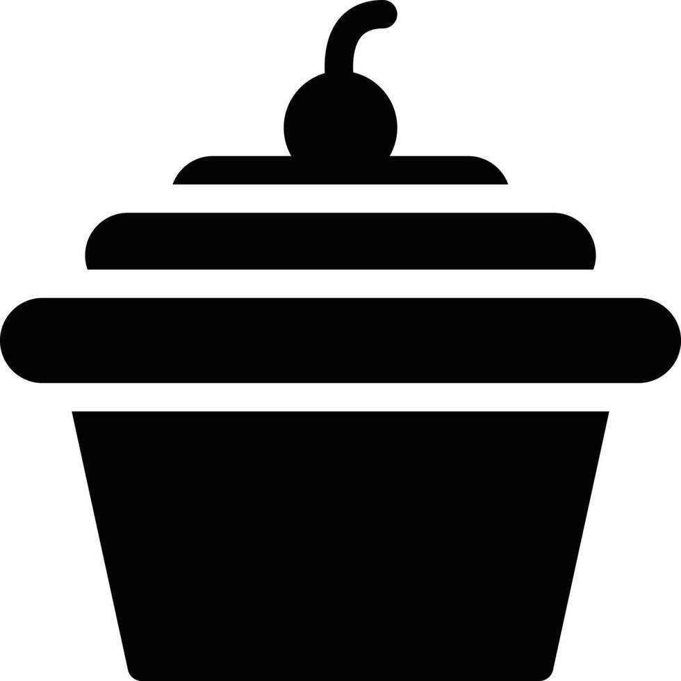 Cupcake-Vektorillustration auf einem Hintergrund. Premium-Qualitätssymbole. Vektorsymbole für Konzept und Grafikdesign. vektor