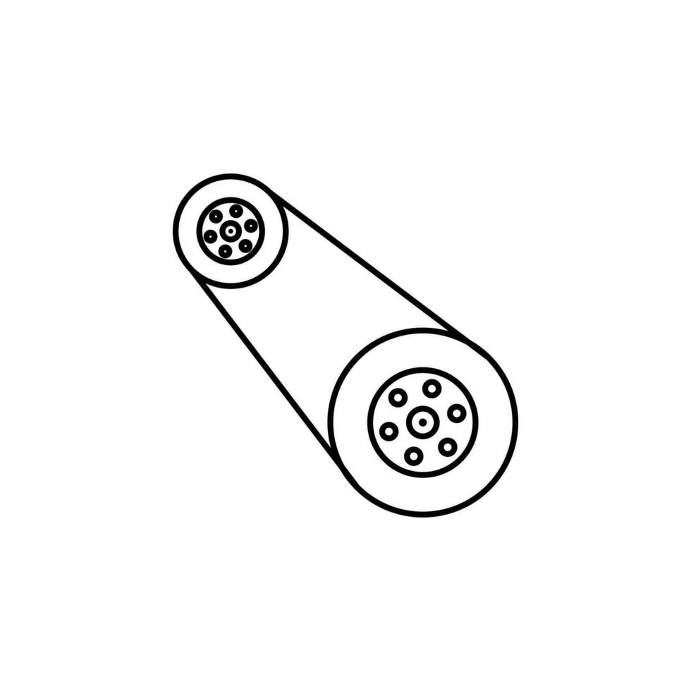 Auto Gürtel Vektor Symbol Illustration