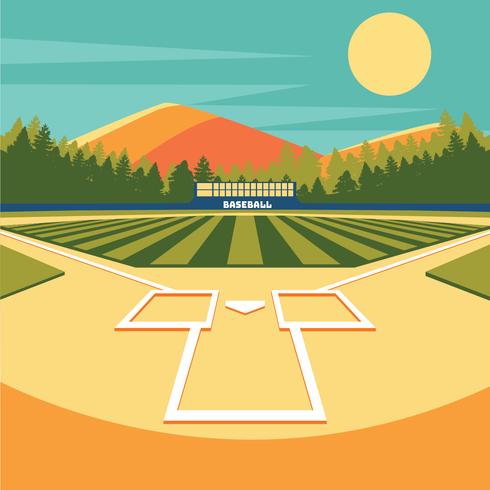 Baseball-Park-Vektor-Design vektor