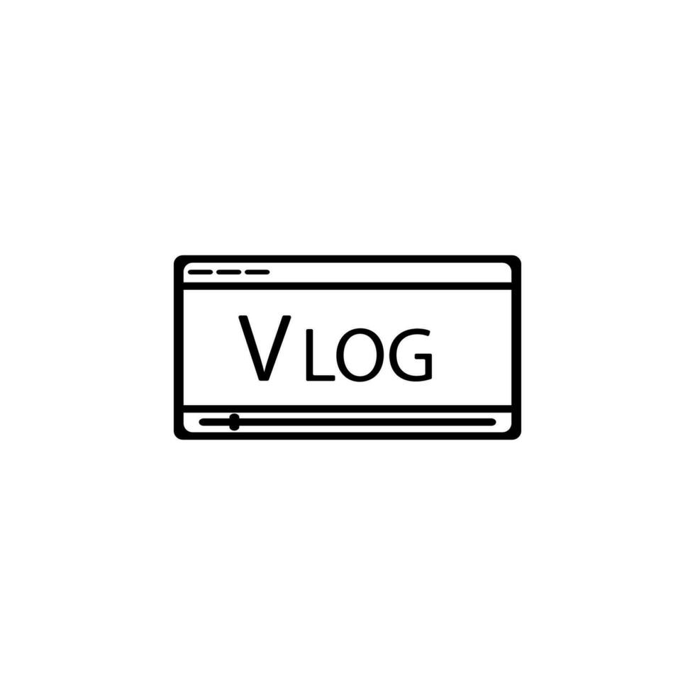 Video Aufzeichnung auf Laptop Vektor Symbol Illustration