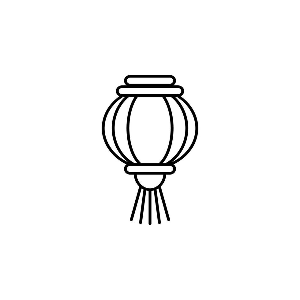 Chinesisch Laterne Vektor Symbol Illustration