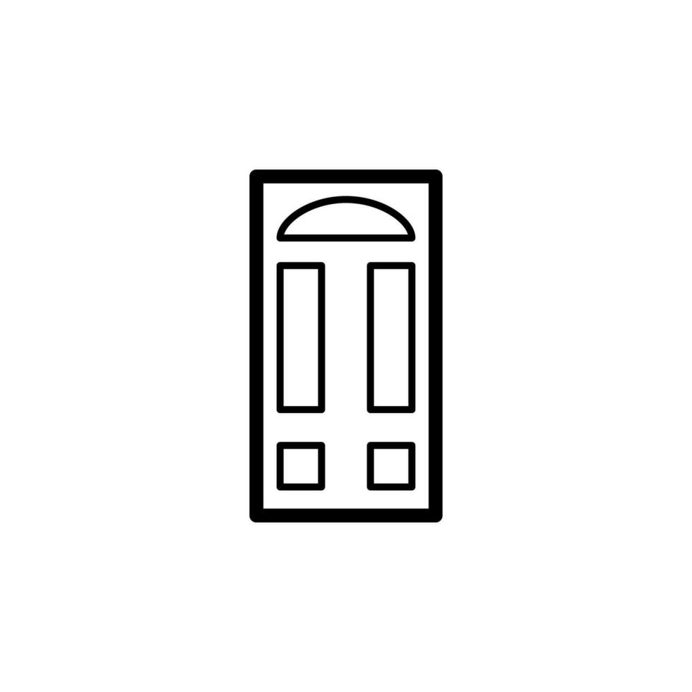 Eingang Tür Vektor Symbol Illustration