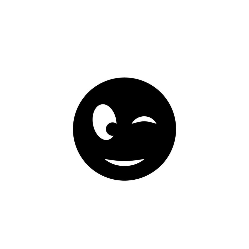 emoji blinkning vektor ikon illustration