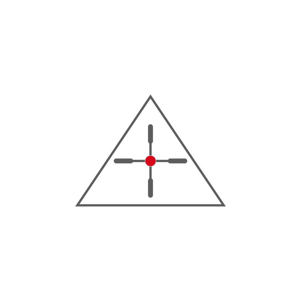 Ziel Vektor Symbol Illustration