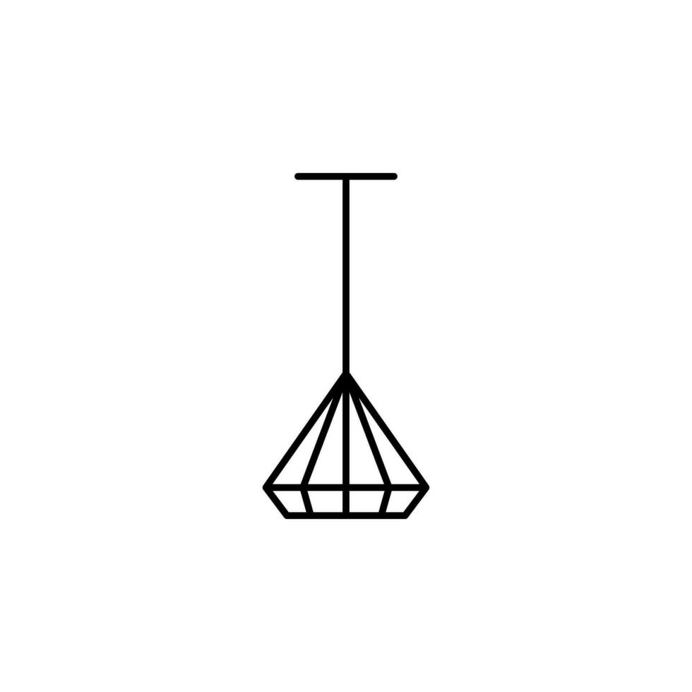 Leuchter Vektor Symbol Illustration