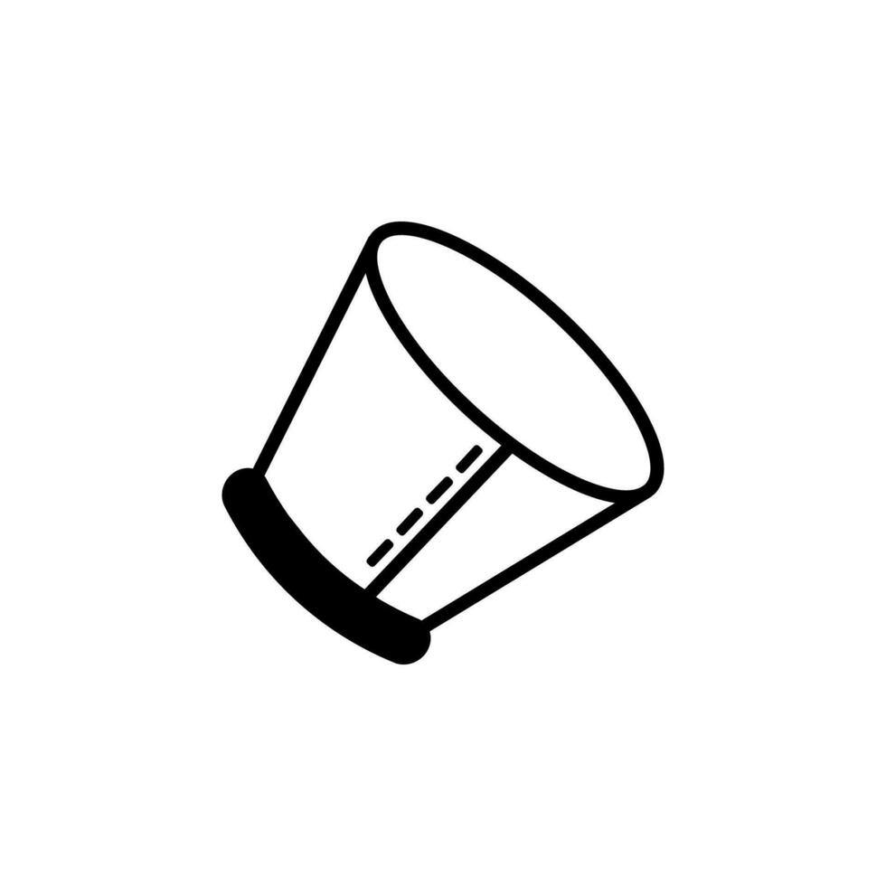 krage kon vektor ikon illustration
