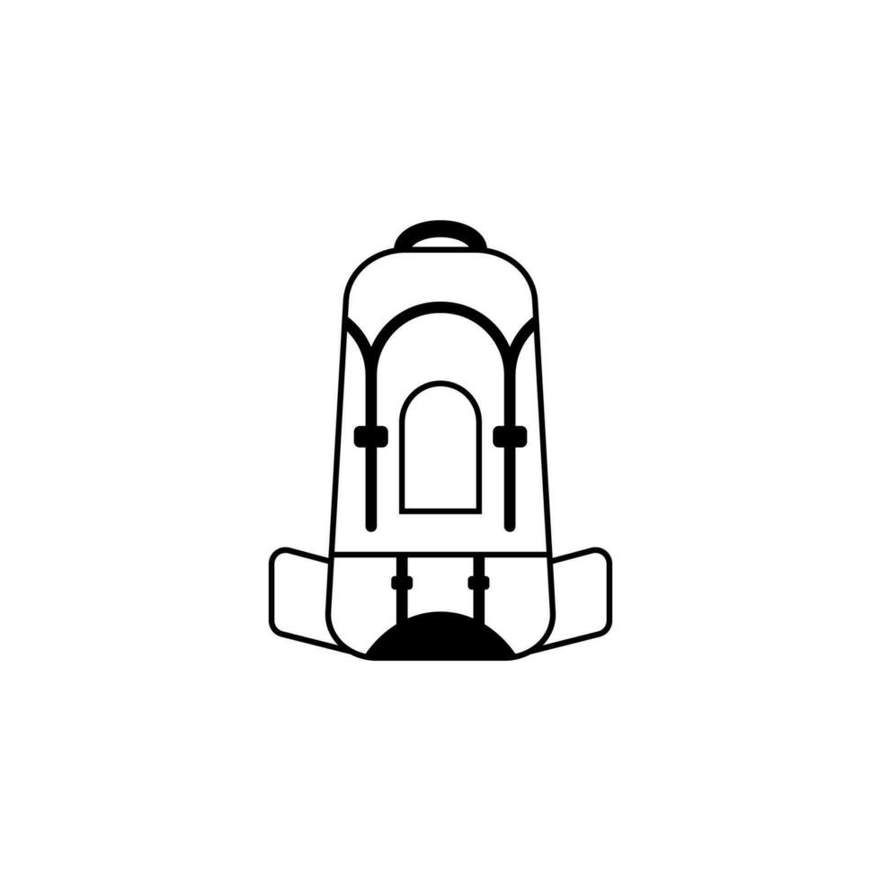 groß Rucksack Vektor Symbol Illustration
