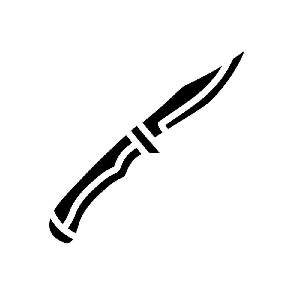 kniv vapen krig glyf ikon vektor illustration
