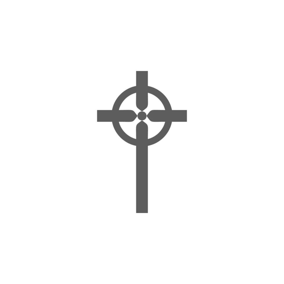 kristen korsa vektor ikon illustration