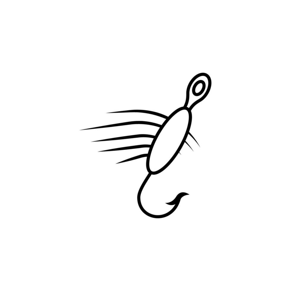 Angeln Haken Vektor Symbol Illustration