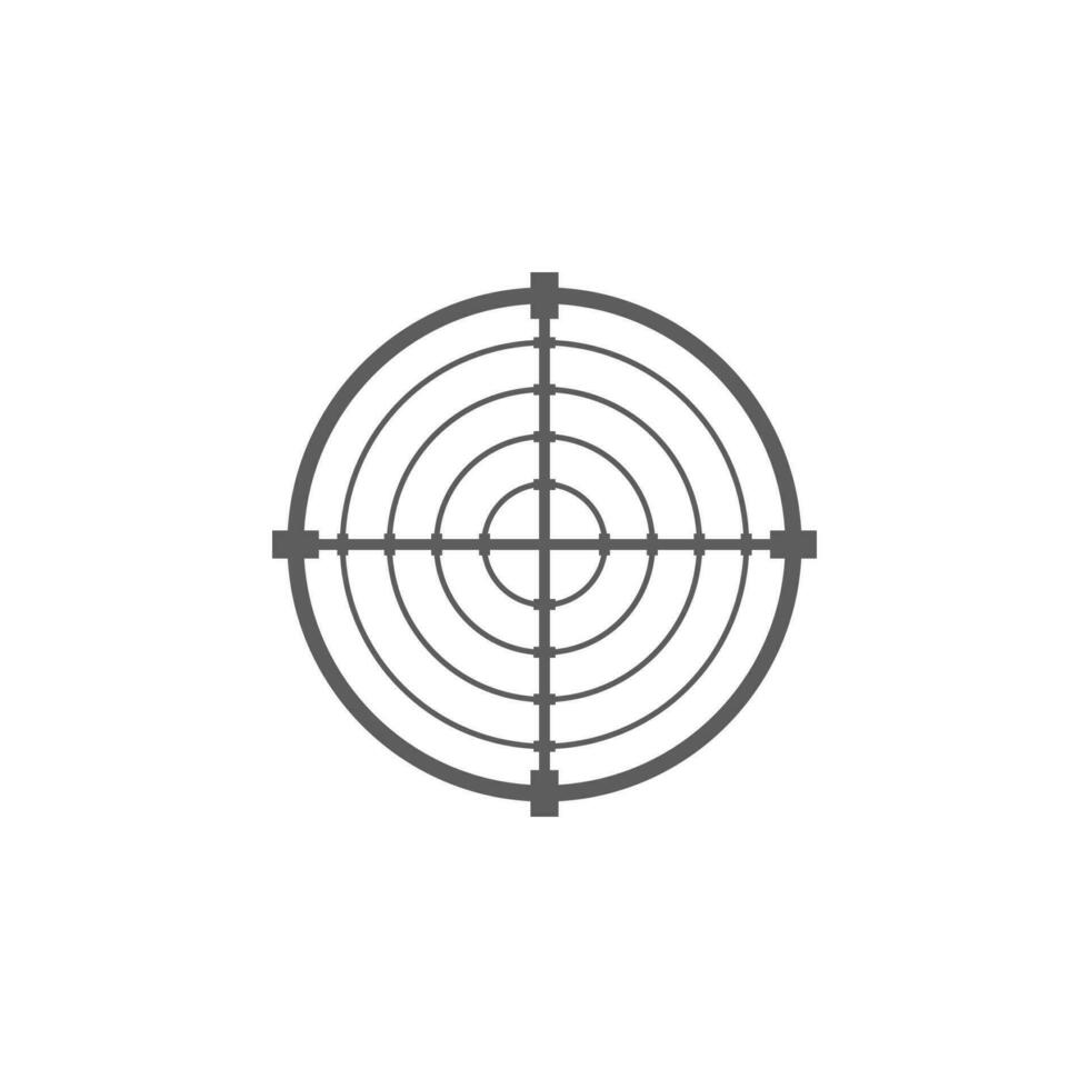 Ziel Vektor Symbol Illustration