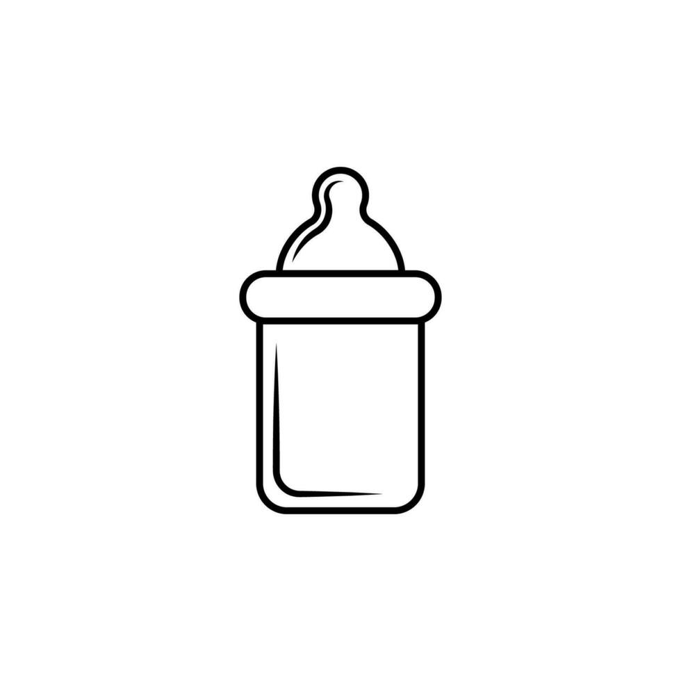 Baby Flasche Vektor Symbol Illustration