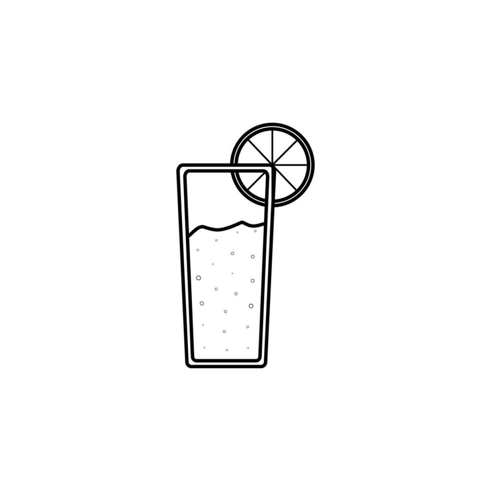 Glas von Saft Vektor Symbol Illustration