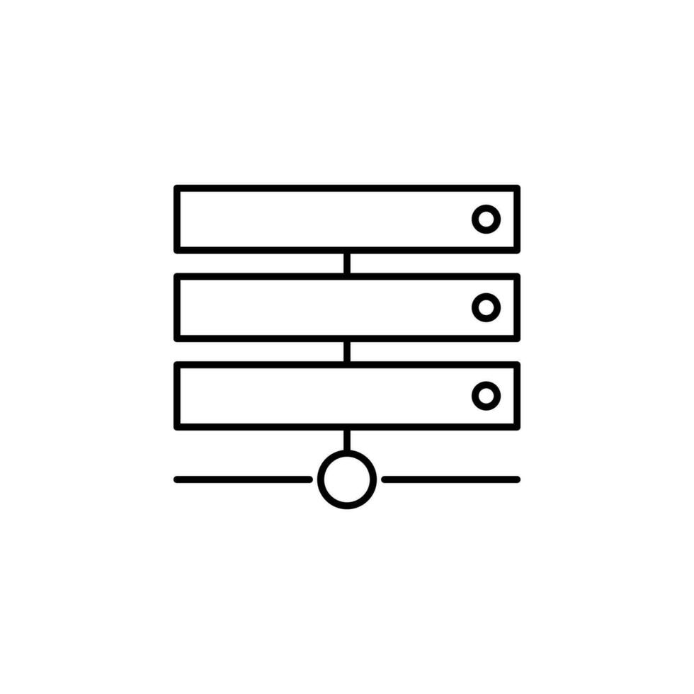 Server, Kommunikation Vektor Symbol Illustration