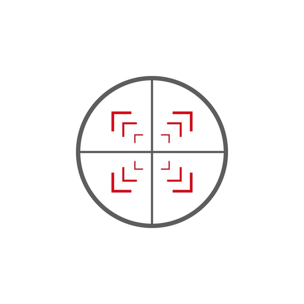 Ziel Vektor Symbol Illustration