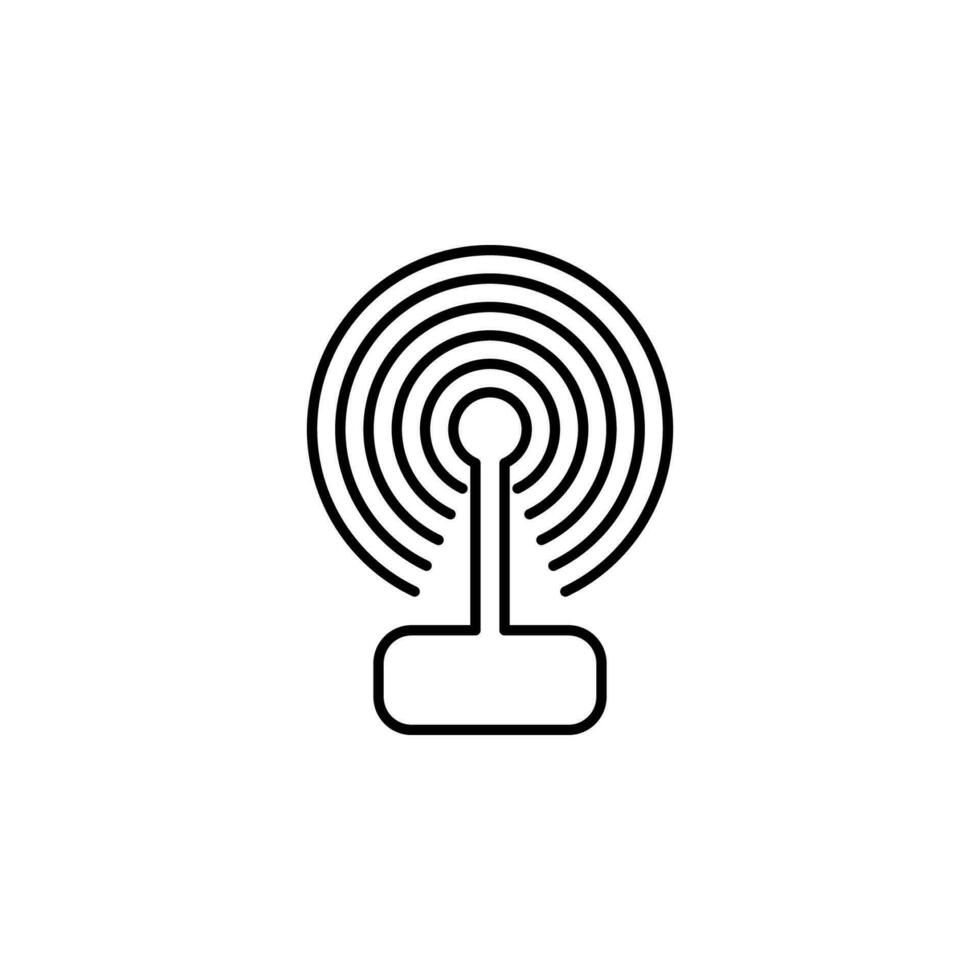 Antenne, Wellen Vektor Symbol Illustration