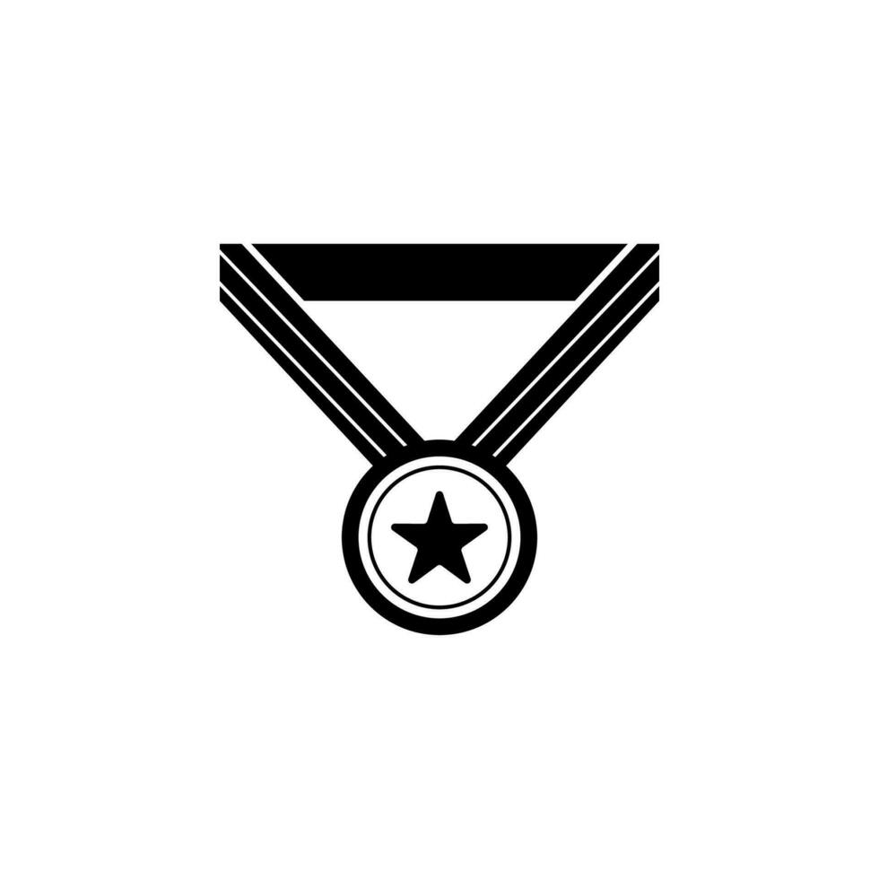 stjärna medalj vektor ikon illustration