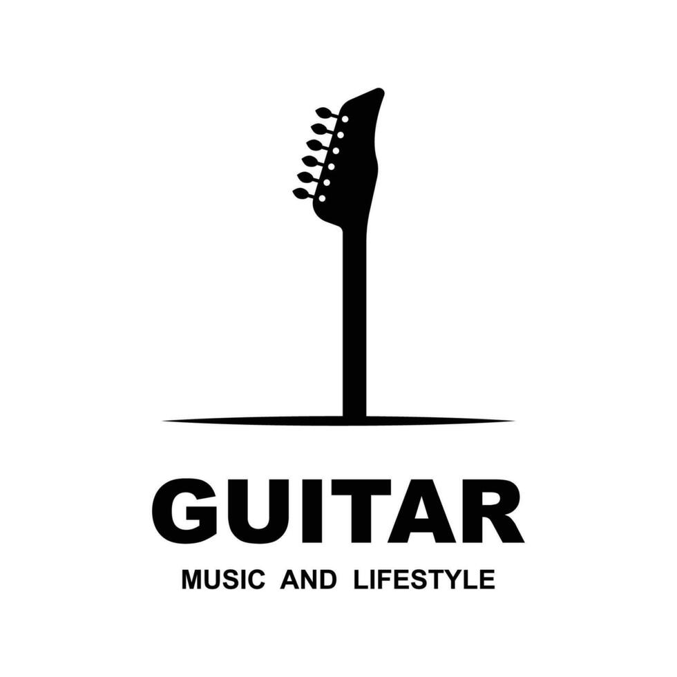 Musik- und Band klassisch Logo, Gitarre, Musik- Verein Jahrgang Logo vektor