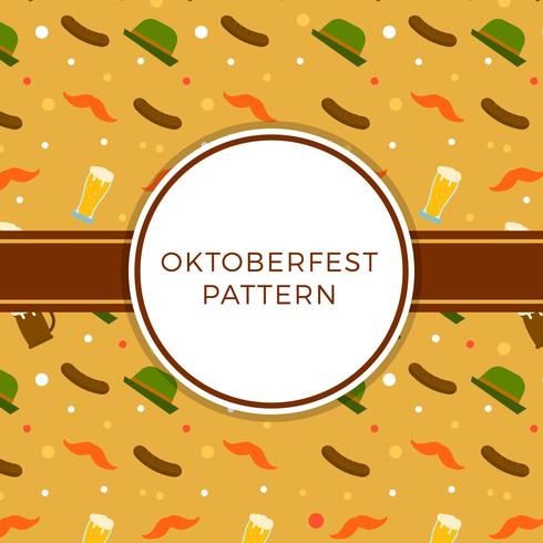 platt oktoberfest element mönster vektor